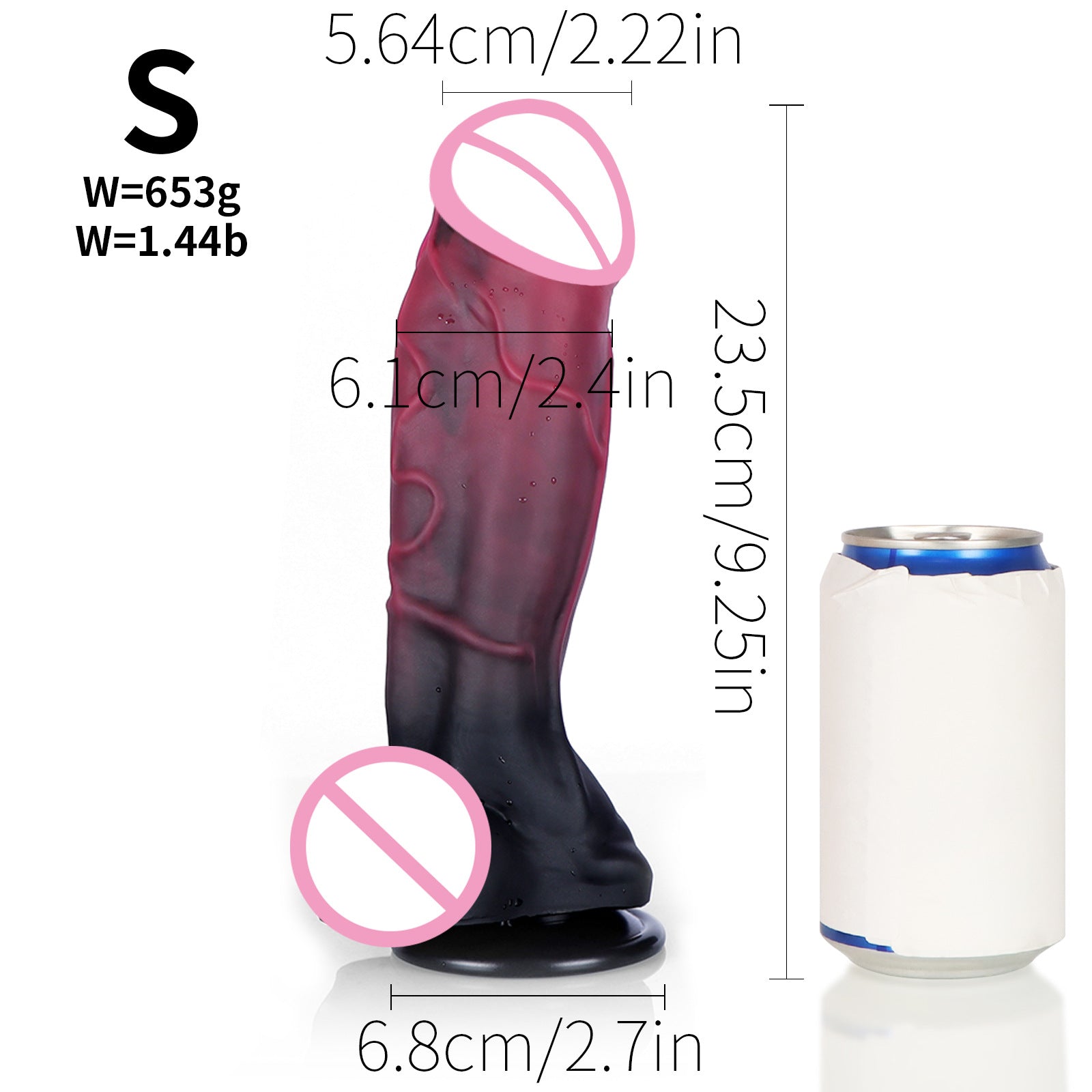 Monsterdildo Butt Plug Prostate Massager - Suction Cup Silicone Sex Toy for Men Women