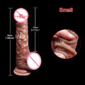 Realistic Dildo G Spot Prostate Massage - Strap On Lifelike Skin Sliding Dildos Butt Plug