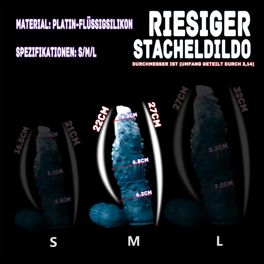 Fantasy Silicone Dragon Dildo - Exotic Spikes Textured Design with Sculpted Details