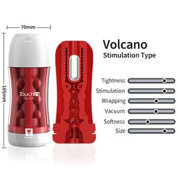 Vaccum Sucking Male Masturbation Cup - Silicone Pocket Pussy Vibrating Blowjob Masturbator