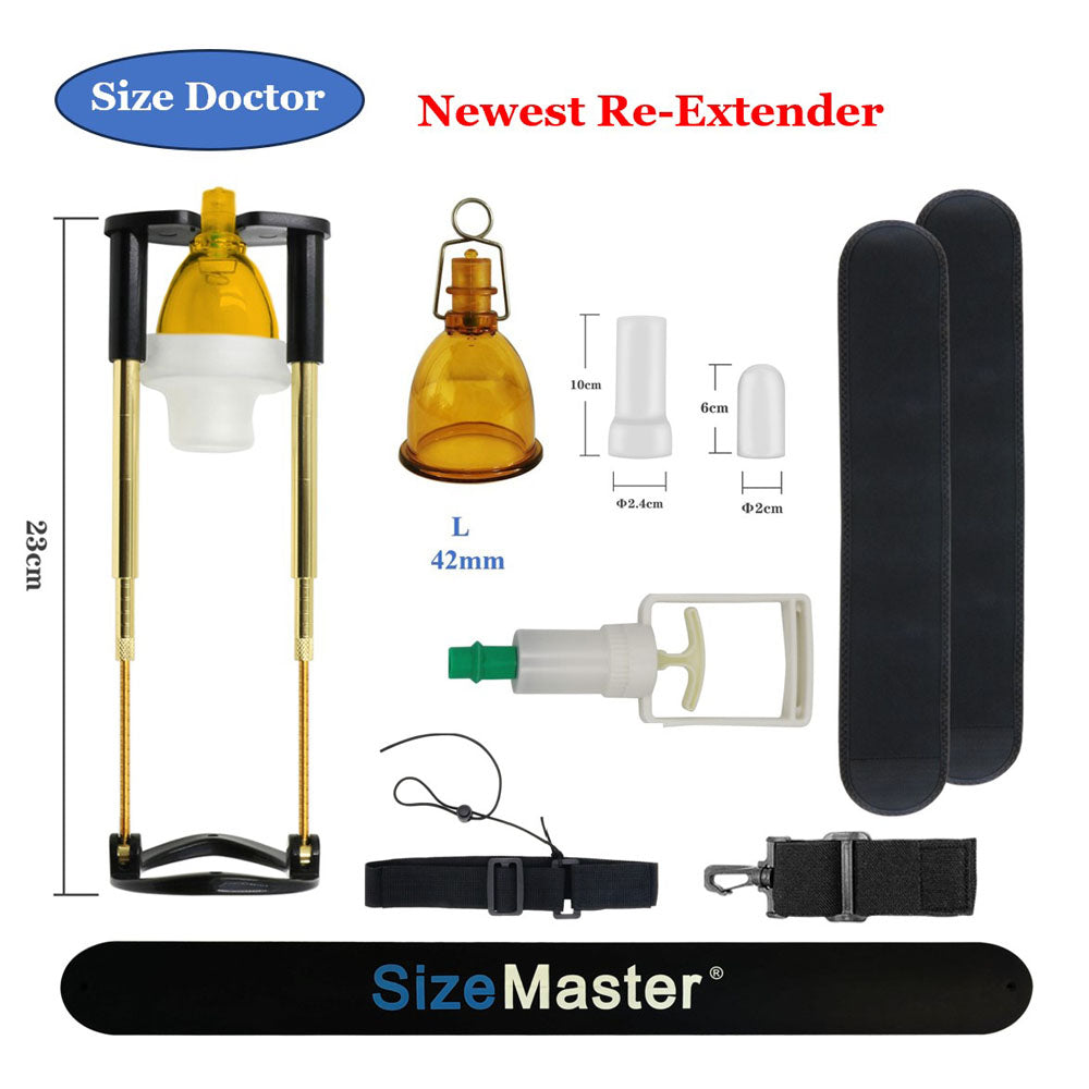 Vacuum Penis Pump Extender – Adjustable Enlargement Device with Strap-On Harness & Sleeve Support
