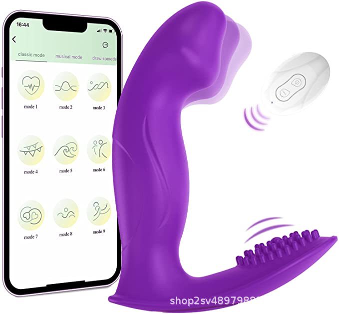 APP Controlled Realistic Dildo G Spot Clitoral Vibrator - Clit Knots Stimulator Remoter Female Sex Toy