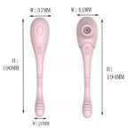 Clit Sucker Finger Prostate Massager - Double End Clitoral G Spot Vibrator