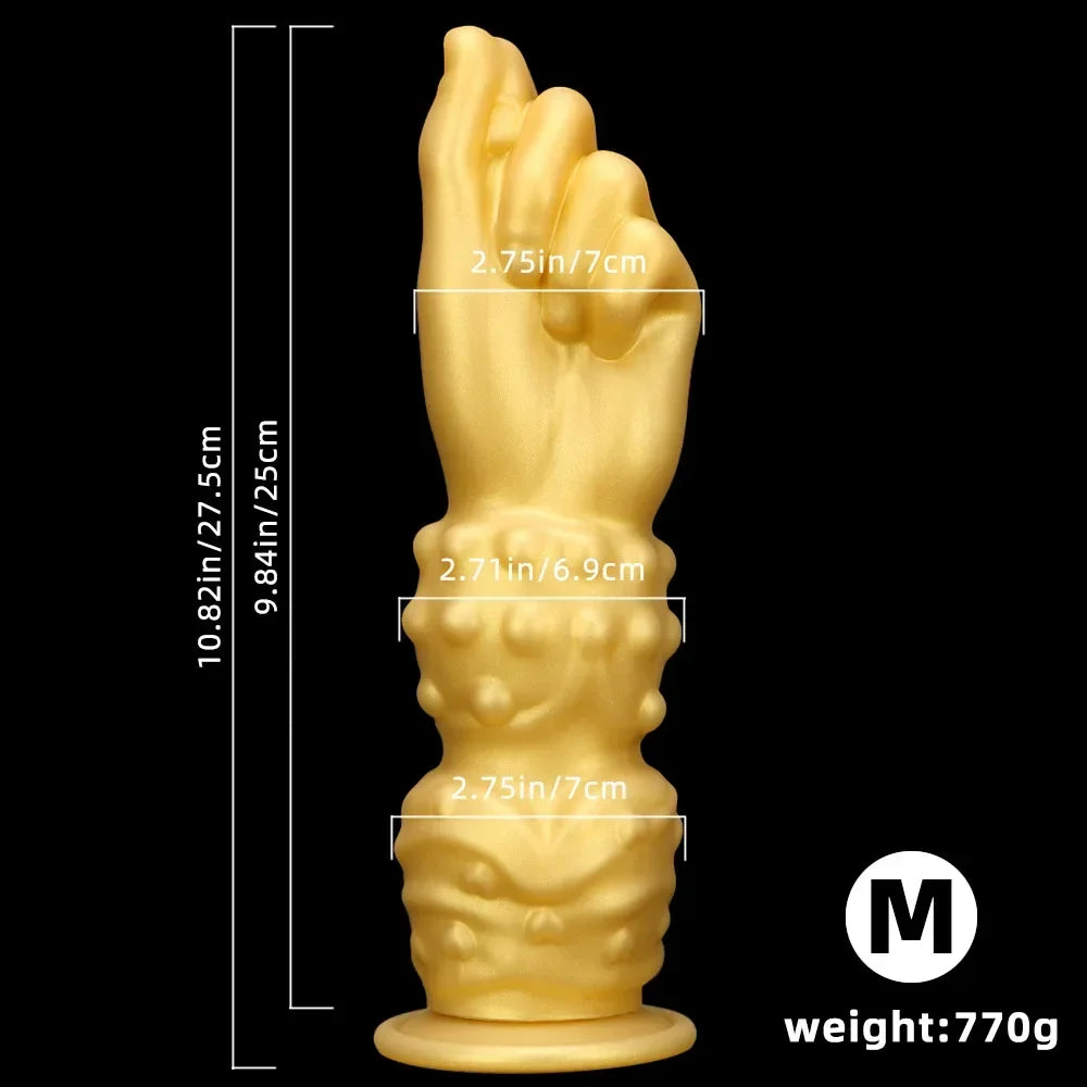 Huge Fantasy Fist Anal Dildo Butt Plug - Realistic Silicone Anal Dilator Prostate Massager