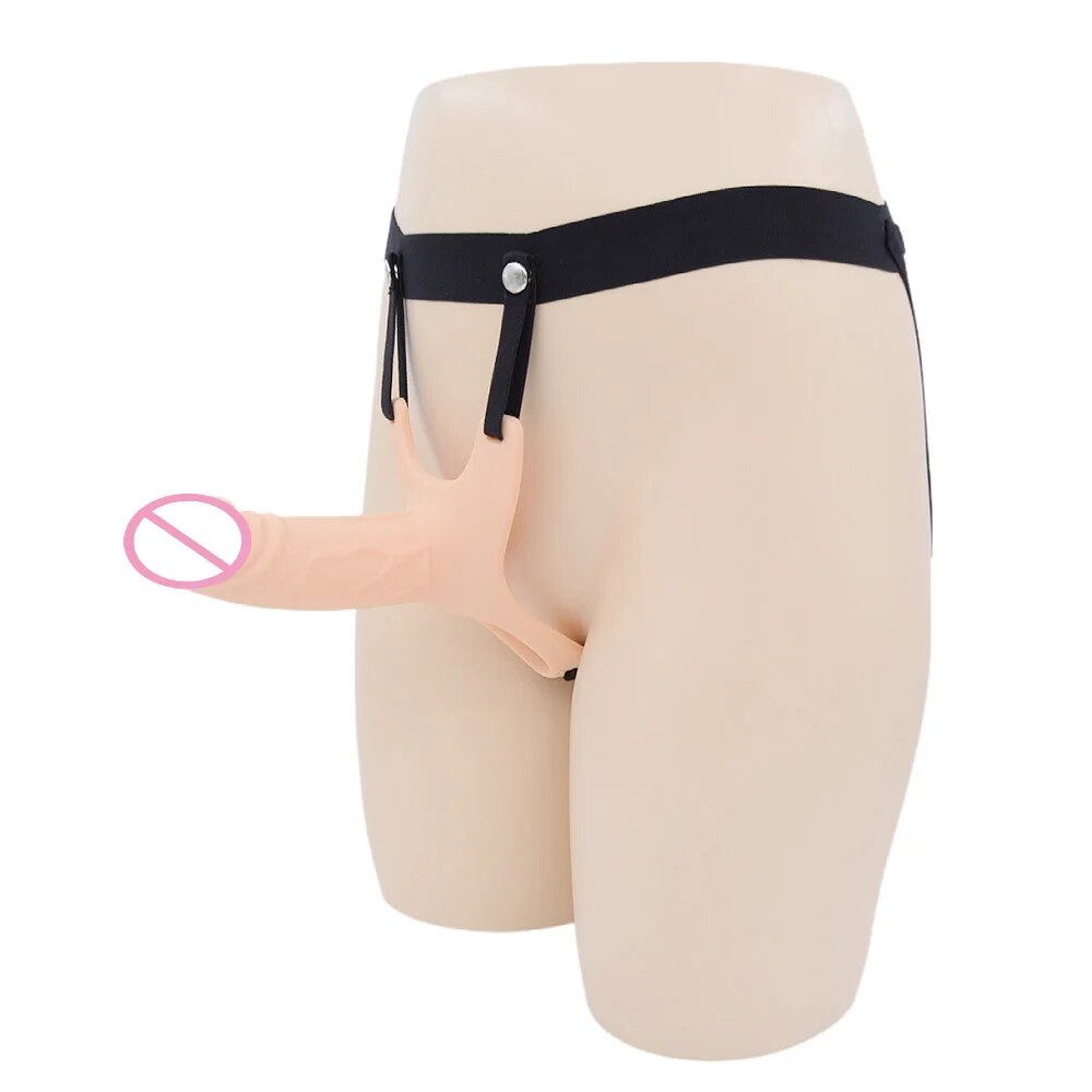Male Strap On Cock Sleeve Sheath - Realistic Penis Enlarger Harneess Extender Pegging Play