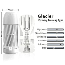 Vaccum Sucking Male Masturbation Cup - Silicone Pocket Pussy Vibrating Blowjob Masturbator