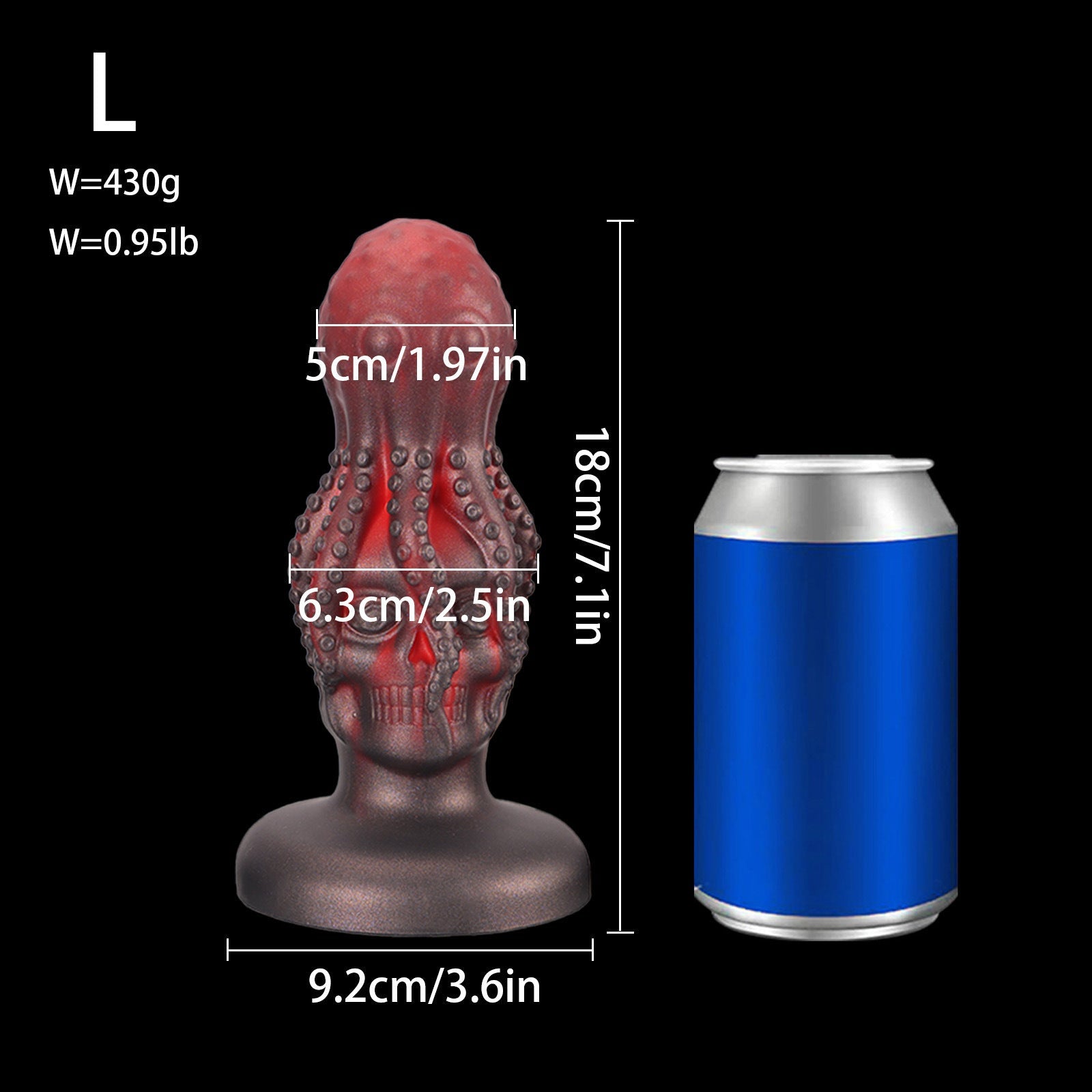 Octopus Dildo Anal Dilator Butt Plug - Alien Skull Monsterdildo Women Vaginal Masturbator