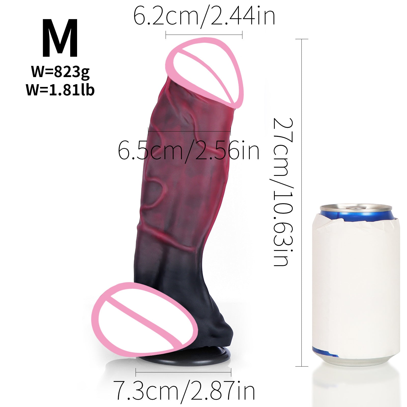 Monsterdildo Butt Plug Prostate Massager - Suction Cup Silicone Sex Toy for Men Women