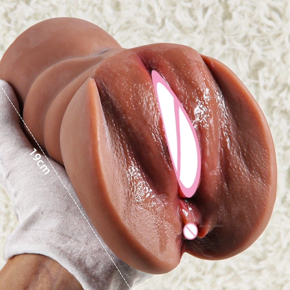Realistic Vagina Pocket Pussy - Silicone Penis Massage Male Masturbator Sex Toys