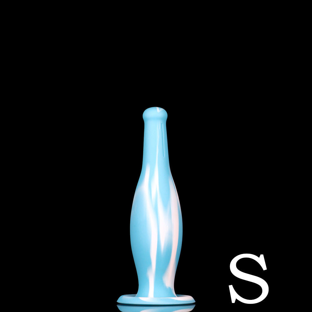 Fantasy Bowling Anal Dildo Butt Plug - Exotic Color-Mixing Silicone Sex Toys for Women