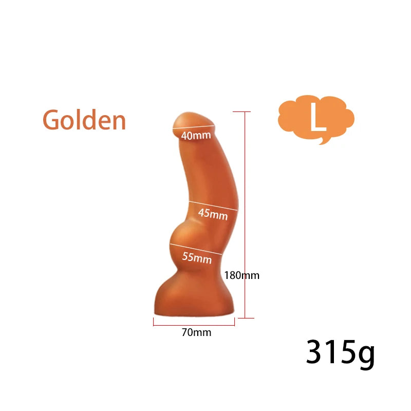Big Knotted Dildo Large Butt Plug - Fantasy Animaldildo Anal Dilator Suction Cup Sex Toys
