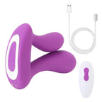 Remote Control Double Dildo Vibrator- Vibrating Butt Plug Panty Sex Toys