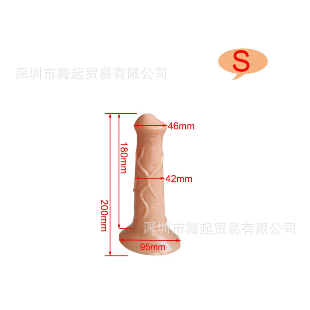 Long Horse Dildo Butt Plug - Realistic Animaldildo Riding Anal Orgasm Women Sex Toys