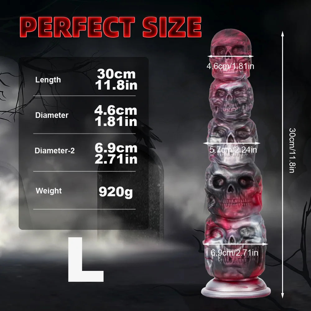 Skeleton Fantasy Dildos Butt Plug - Big Giant Monsterdildo Vaginal Women Masturbator