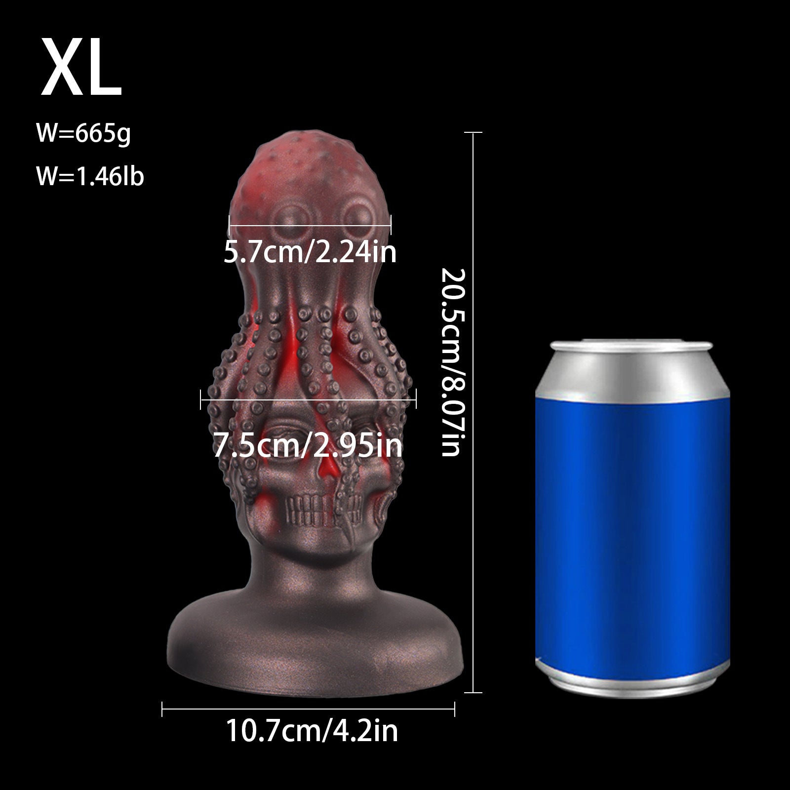 Octopus Dildo Anal Dilator Butt Plug - Alien Skull Monsterdildo Women Vaginal Masturbator