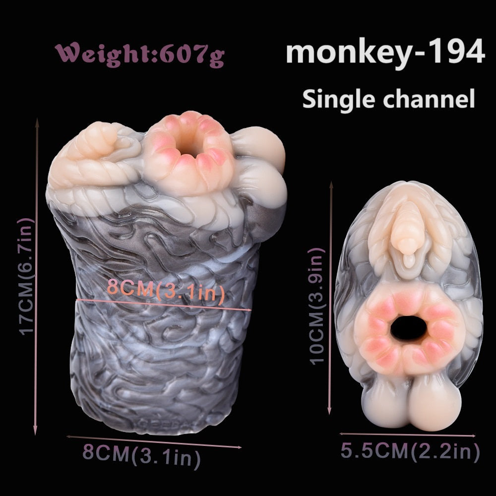 Monkey Pocket Pussy — Lifelike Animal Blowjob Masturbator | Premium Silicone