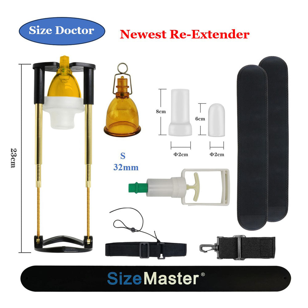 Vacuum Penis Pump Extender – Adjustable Enlargement Device with Strap-On Harness & Sleeve Support