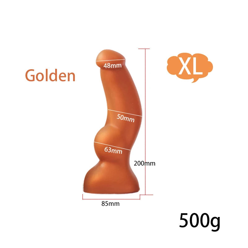 Big Knotted Dildo Large Butt Plug - Fantasy Animaldildo Anal Dilator Suction Cup Sex Toys