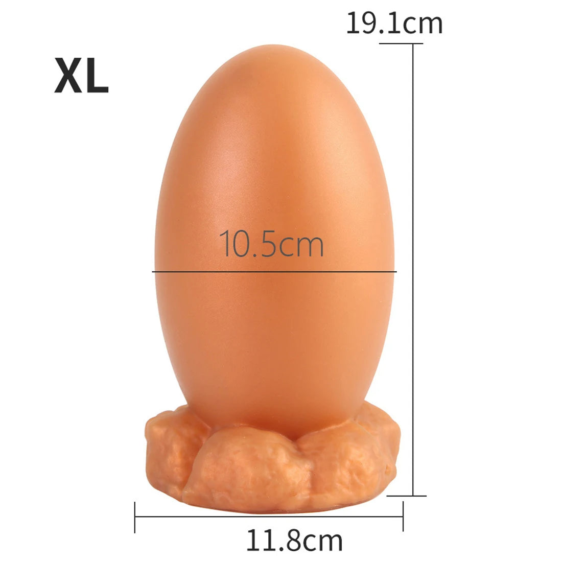 Soft Silicone Anal Dildo - Realistic Dragon Egg Butt Plug Dilator Adult Toys