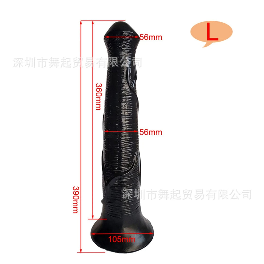 Long Horse Dildo Butt Plug - Realistic Animaldildo Riding Anal Orgasm Women Sex Toys