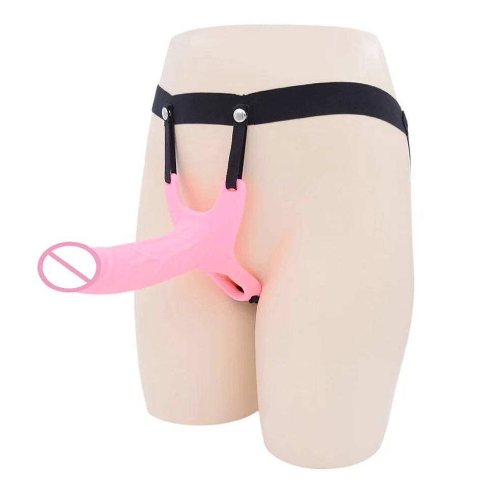 Male Strap On Cock Sleeve Sheath - Realistic Penis Enlarger Harneess Extender Pegging Play