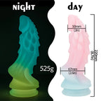 Dragon Monster Dildo Butt Plug - Luminous Macaron Color Fantasy Dildos Women Sex Toy