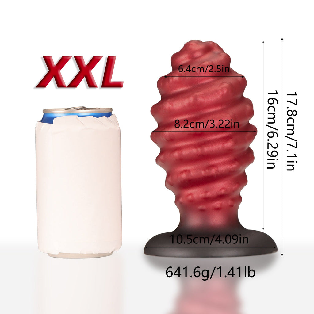 Pineapple Fantasy Anal Dildo Butt Plug - Thread Monsterdildo Silicone Sex Toy for Men Women