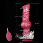 Squirting Horsedildo Butt Plug - Silicone Monster Dildo Vaginal Prostate Massger