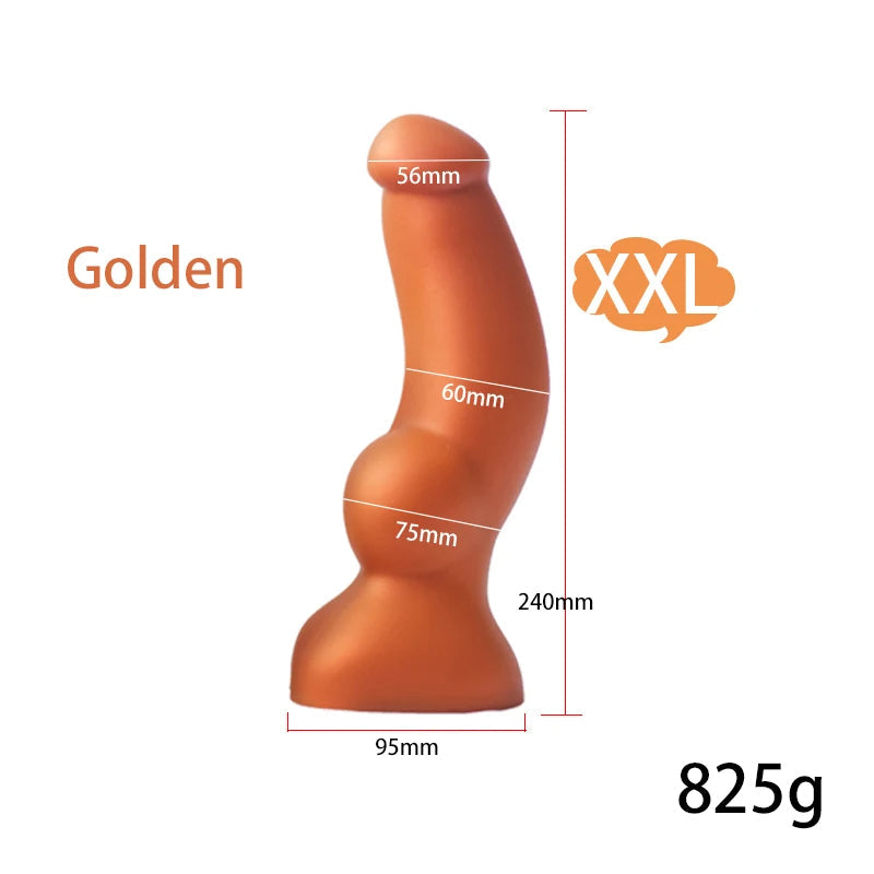 Big Knotted Dildo Large Butt Plug - Fantasy Animaldildo Anal Dilator Suction Cup Sex Toys