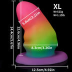 Fantasy Luminous Anal Dildo Butt Plug - Colorful Big Silicone Vaginal Anal Sex Toys