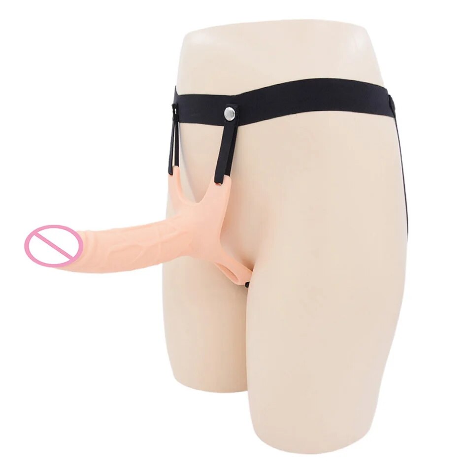 Male Strap On Cock Sleeve Sheath - Realistic Penis Enlarger Harneess Extender Pegging Play