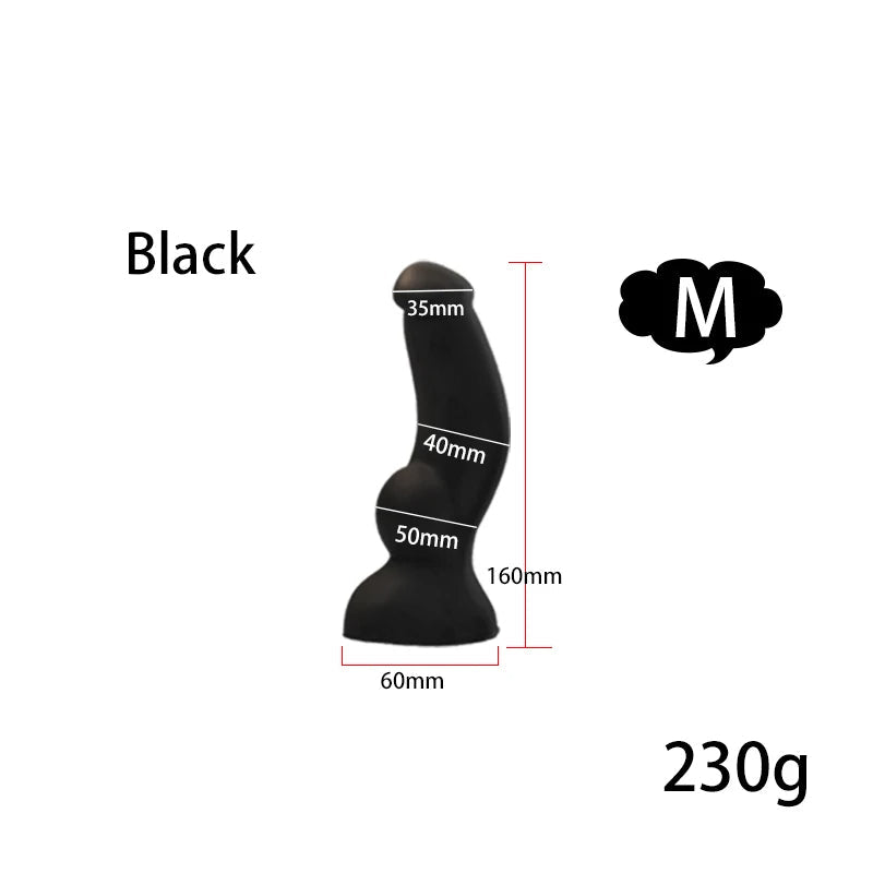 Big Knotted Dildo Large Butt Plug - Fantasy Animaldildo Anal Dilator Suction Cup Sex Toys