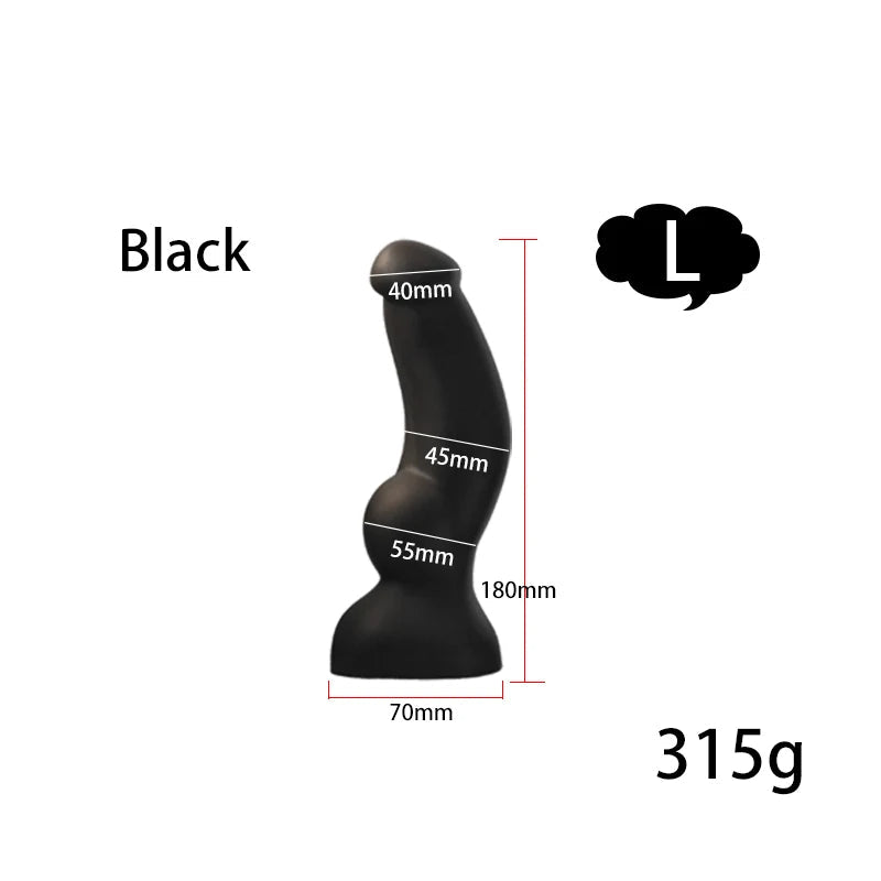 Big Knotted Dildo Large Butt Plug - Fantasy Animaldildo Anal Dilator Suction Cup Sex Toys