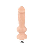 Fantasy Dog Knot Dildo Butt Plug - Big Black Suction Cup Animaldildo Female Masturbation Toys