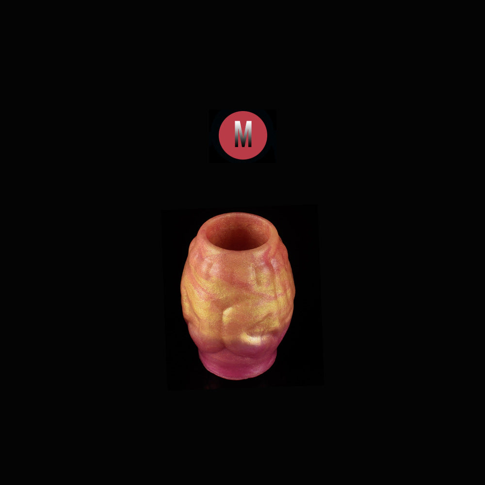 Fantasy Open End Cock Sleeve Penis Enlarger - Silicone Monster Dick Sheath Extender Trainer