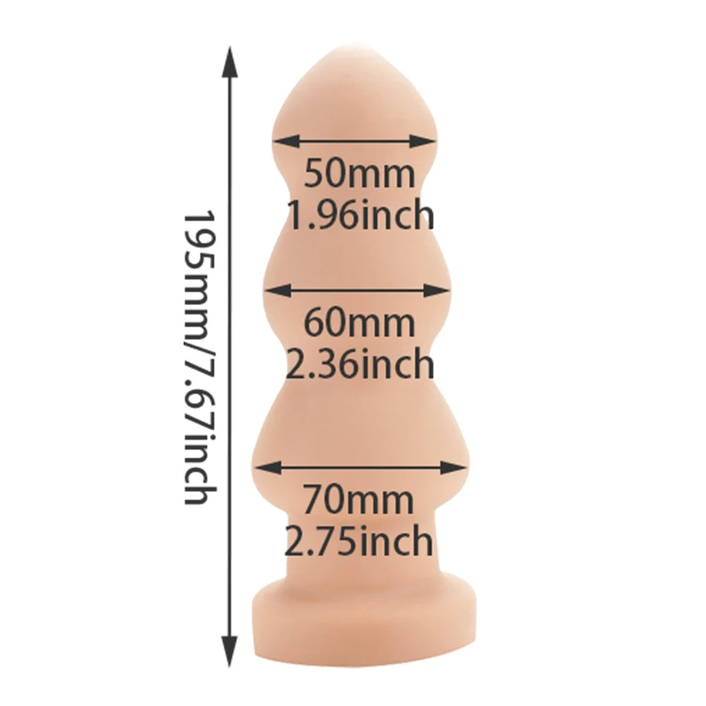 Big Anal Dildo Butt Plug - Premium Silicone Anal Plug Dilator Sex Toys for Women
