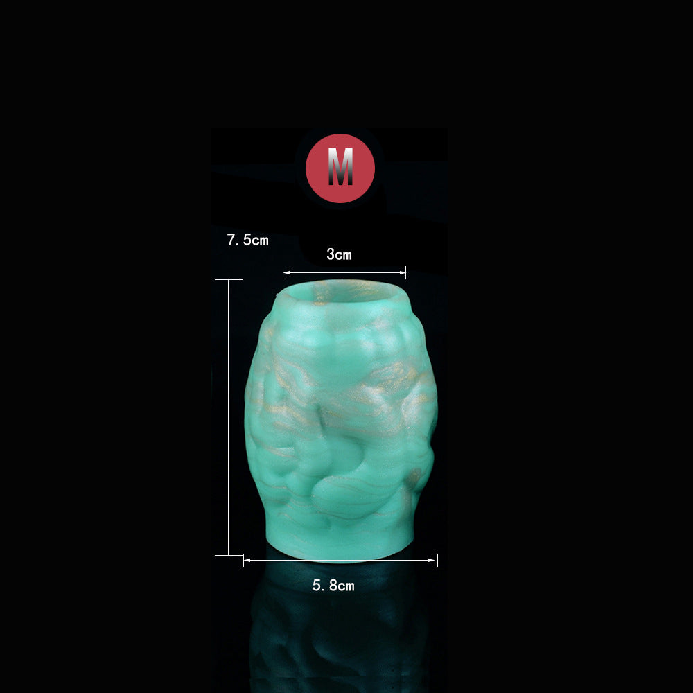 Silicone Fantasy Cock Sheath Ring - Monstedildo Open End Penis Sleeve Male Sex Toy