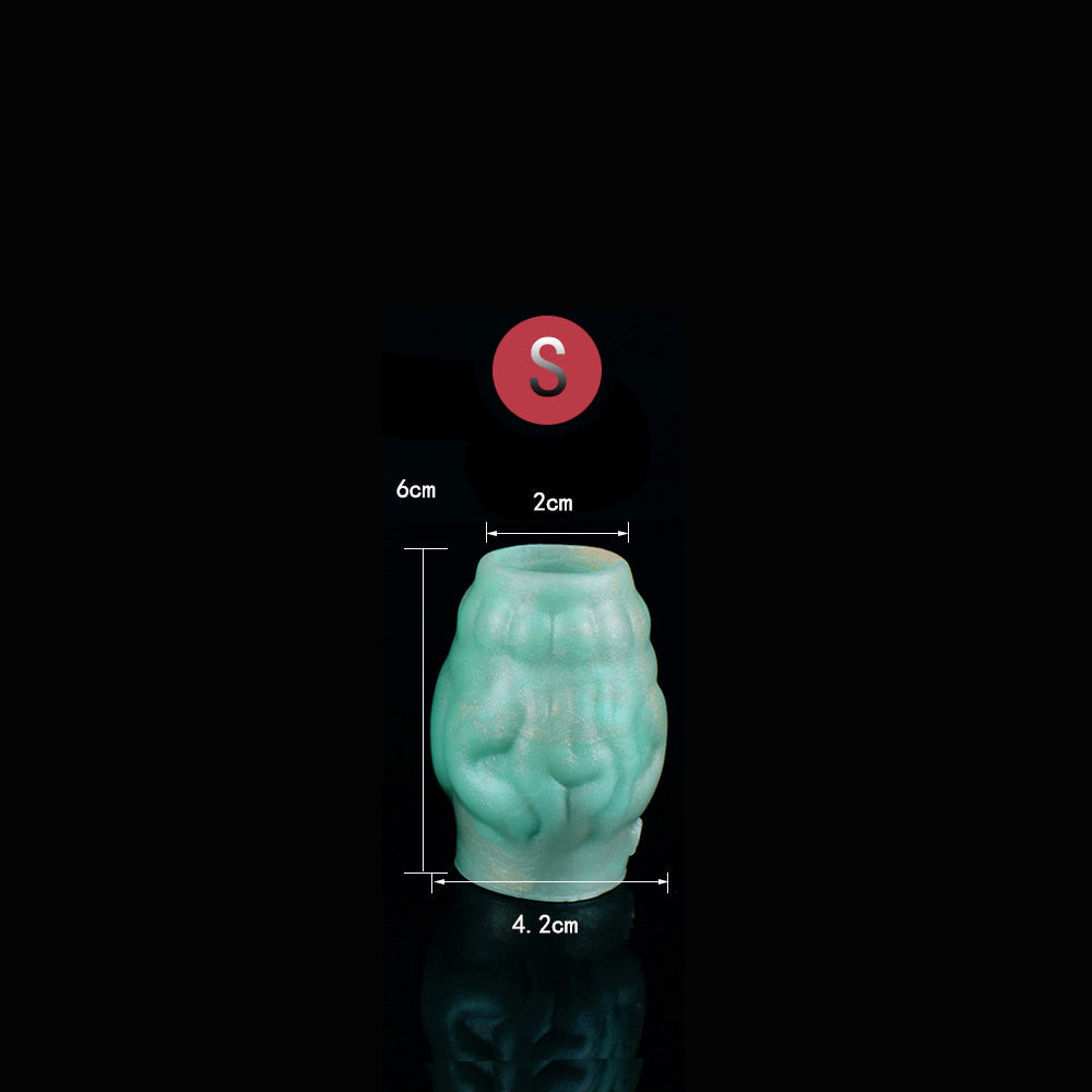 Silicone Fantasy Cock Sheath Ring - Monstedildo Open End Penis Sleeve Male Sex Toy