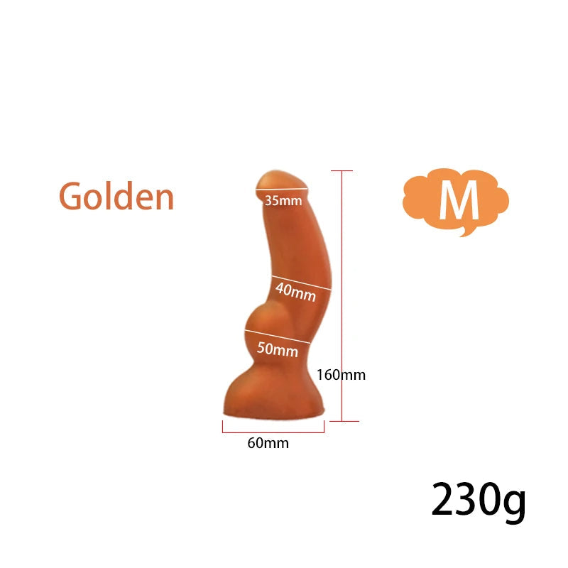 Big Knotted Dildo Large Butt Plug - Fantasy Animaldildo Anal Dilator Suction Cup Sex Toys