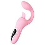 Finger Anal Dildo G Spot Vibrator Tongue Clit Stimulator - Handheld LED Panel Silicone Sex Toy for Women
