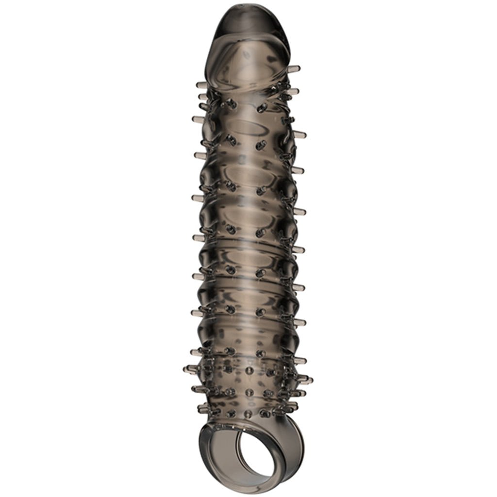 Knotted Dildo Stretchy Cock Sleeve - Jelly Penis Extender Sheath Sex Toy for Men Gay