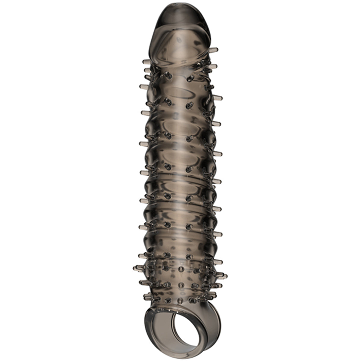 Knotted Dildo Stretchy Cock Sleeve - Jelly Penis Extender Sheath Sex Toy for Men Gay