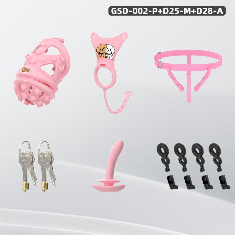 Silicone Soft Nail Modular Chastity Cage System GSD Wearable Chastity Device