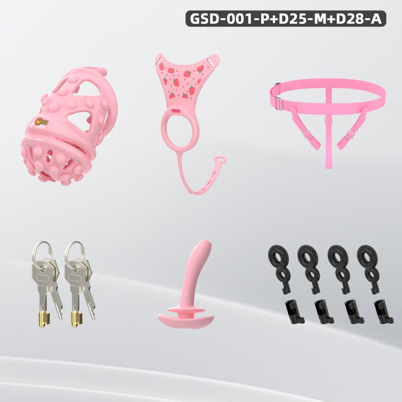 Silicone Soft Nail Modular Chastity Cage System GSD Wearable Chastity Device
