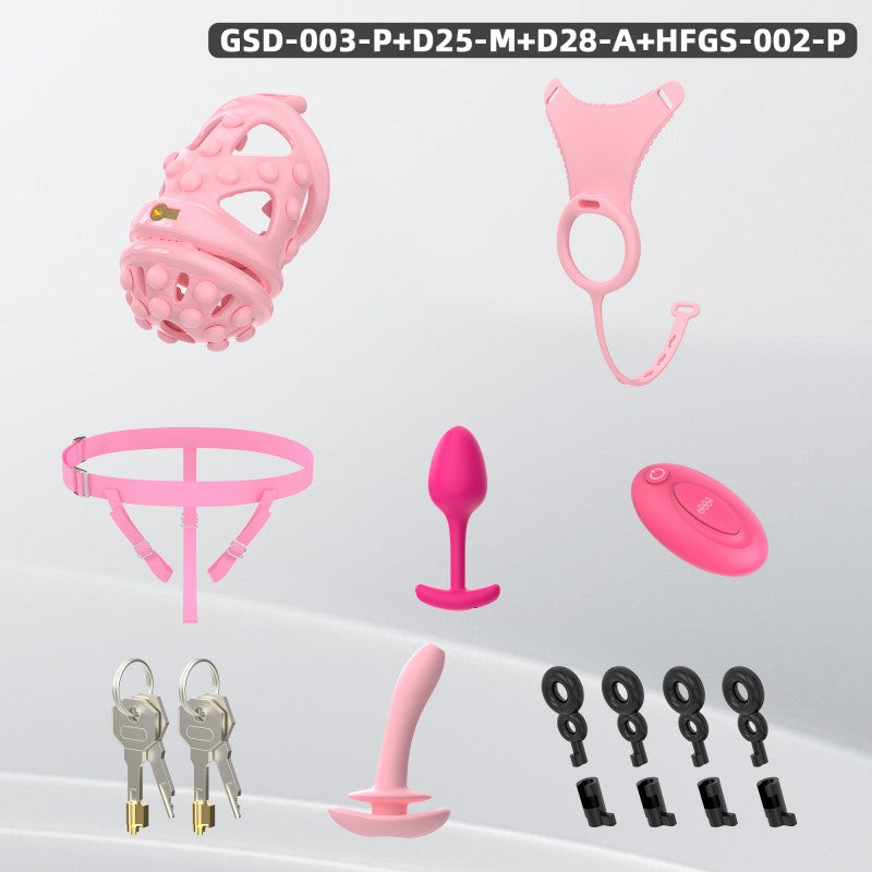 Silicone Soft Nail Modular Chastity Cage System GSD Wearable Chastity Device