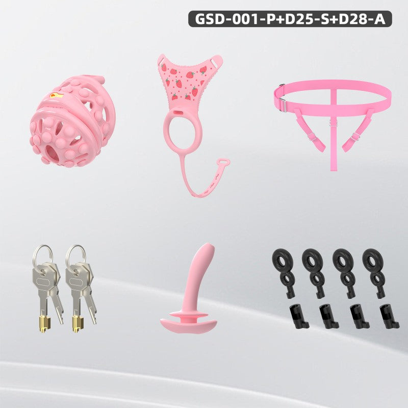 Silicone Soft Nail Modular Chastity Cage System GSD Wearable Chastity Device