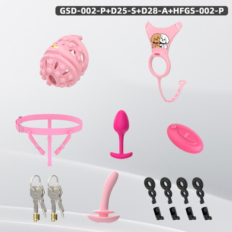 Silicone Soft Nail Modular Chastity Cage System GSD Wearable Chastity Device