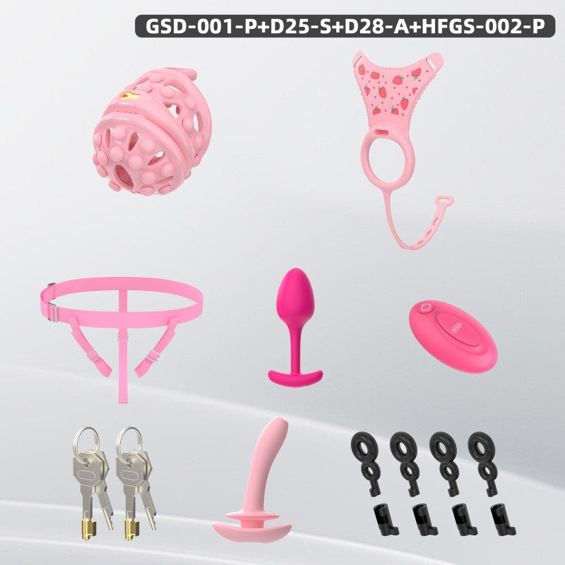 Silicone Soft Nail Modular Chastity Cage System GSD Wearable Chastity Device