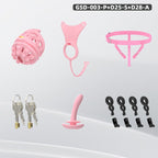 Silicone Soft Nail Modular Chastity Cage System GSD Wearable Chastity Device