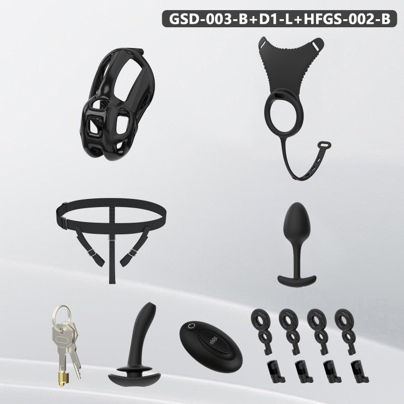 Upgraded Cobra Chastity Cage With Underwear & Plug – Complete Locked Set GSD Series